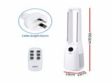Devanti Bladeless Tower Fan 100cm 2-in-1 Cooling Airflow Purifying Remote TF-RC-310L-FT-WH