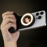 Magnetic Phone Camera Grip with Fill Light & Remote Stable Shooting Holder for iPhone/Android V1107-MAGNETIC PHONE CAMERA GRIP