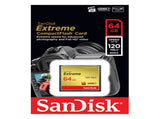SanDisk 64GB Extreme CompactFlash Card with 120MB/s - SDCFXSB-64G V28-FFCSAN64GCFEB120