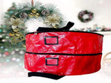 Double Layer Christmas Wreath Storage Bag Large Capacity Wreath Storage Container Wreath Storage Box V1294-YM0523-10321917