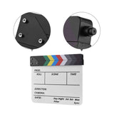Camera Dry Erase Acrylic Director Film Clapboard Movie TV Cut Action Scene Clapper Board Slate With V1369-AZ3-W-15972