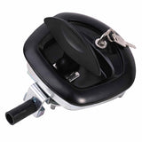 2PCS Black Central Locking T Handle Whale Tail Lock Folding Trailer Ute Canopy V201-BCJHDHBZ139X2