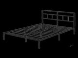 Levede Double Bed Frame Metal Base Platform Headboard Heavy Duty Mass Storage BF1074-D-AU