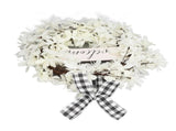 Imitation White Dogwood Wreath Simulation Vibrant Wreath Decoration for Home Door V1294-YM0523-3115220021511