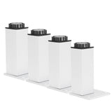 4Pcs Sofa Leg Aluminium Alloy Square Adjustable Cabinet Foot Furniture Hardware Fittings120mm V1294-YM0721-3114210001112