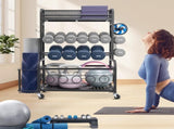 Home Gym Workout Equipment Organizer Yoga Mat Storage Weight Rack Dumbbell 870 x 405 x 1010 mm V952-LSDLYJJ4C313AAQ8JV0