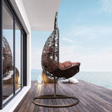 Arcadia Furniture Egg Chair - Brown and Coffee ABM-10001767