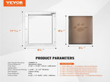 Pet Door, 21 x 30.3 cm Aluminum Frame with Lock and Flap System, Weatherproof Doggy Door, Easy to V952-MSCWMSMLHJ1PTQA4NV0