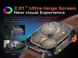 Rugged Outdoor Smart Watch for Men - 1100mAh Extra Long Battery with LED Flashlight & Compass V888-ELOSUNG41846