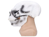 Halloween Scary Skull Mask Adult Full Head Latex Skull Helmet Glowing Eyes with Moving ChinWhite V1294-YM0523-3117210187811