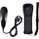 Wii Remote Controller ,Wii Controller with Nunchuck,Compatible with Nintendo Wii/Wii U,Black V1370-AZ4-08258