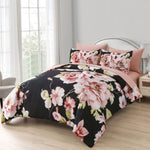 Soft Warm Floral Comforter Set, King Size, Ultra-Plush Bedding with Pillowcases V745-MAB010933AJ3