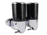 Wall Mount Soap Dispenser Double Cylinder 1000ml Manual Wall Mounted Bathroom Shower Pump Dispenser V1294-YM0901-3112250008512