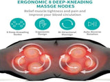 Shiatsu Neck Shoulder Massager with Red Light Heat, 8 Deep Kneading Nodes 3 Speed Bi-Directional V1188-MS-710-107