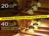 Solar Lantern Outdoor, 2 Pack Hanging Solar Lights Outdoor Waterproof, Upgraded 60 LED Lanterns V1192-AZ-W-11737