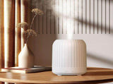 Home Humidifier 250ml Quiet Mist Diffuser for Bedroom Large Room Office 10x13.8cm Warm Mist V1192-AZ-W-21669
