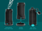 Plastic Water Cup Diversion Water Bottle Travel Home Hidden Spot Cash Card Key Bottom Compartment V1259-DP01-A-3260