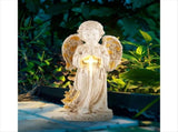 Solar Angel Statues for Outside Garden,12 Inch Solar Angel Figurines Light for Cemetery V1366-AZ2-W-14512