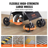 VEVOR Pet Stroller, 4 Wheels Dog Stroller Rotate Brakes, 35lbs Weight Capacity, Puppy Stroller V952-CWTCCGK4QSHD89VDVV0
