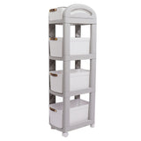 Thickened Enlarged Basket Shelf Cart Multi Layers Storage Rack Removable Floor Standing Multi Layer V1294-YM0901-3117230267313