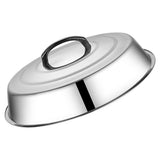 Stainless Steel Anti-Splashing Cover Plated Silver for Fresh Keeping V1369-AZ3-W-18315