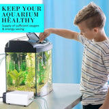 Aquarium Air Pump Oxygen Hydroponic 4 Outlet 670L/H 8W WHITE V274-AQ-CT404