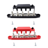 2 Pieces Bus Bar Power Distribution Blocks Professional 48V 300A 5 Stud Terminal M6 V1366-AZ2-W-27452