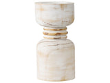 Contemporary Carved Loop Pillar Candleholder 30cm V637-92096CDL