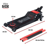 2 Ton Low Profile Trolley Jack Hydraulic Floor Car Lifter Dual Pump 70-610MM V379-2TLWPROJACK001