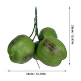 Artificial Coconut Green Plastic and Wire for Hawaiian and Tropical Decor V1192-AZ-W-25221