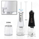 Pink 300ML Cordless Water Flosser with 5 Nozzles - Rechargeable Portable Oral Irrigator V888-ELOSUNG16044