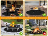 Round Barbecue Mat Floors, 120 and Cm Barbecue Mat Fireproof Mat Fireproof Floor Mat as Well as for V1237-MS-626-287