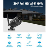 UL-tech Wireless CCTV 3MP Camera Bullet CCTV-CAM-WF-CLA