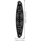 2pcs Plastic Trampoline Ladder Steps Universal Replacement Parts, PP Build Black Finish Rounded Edge V1366-AZ2-W-15409