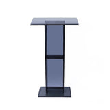 120cm Acrylic Podium Stand Black V63-931381