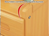 Wooden Hall Stand Floor Coat Rack with Drawer Modern Minimalist Style V63-840701