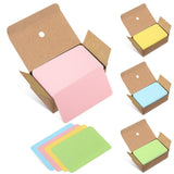 Kraft Paper Index Cards 4 Boxes, Colorful Flashcards for Daily Notes, Study, and Office Use V1370-AZ4-14052