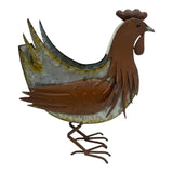 Distress Finish Chicken Planter / Storage Holder 33cm V637-71664CHK