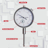 2-in-1 Table Saw Alignment Gauge and Thin Rip Jig with Dial Indicator, Aluminum T-Slot Miter Gauge V1341-ZY-RW6KY52V-RED