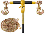Ratchet Chain Binder, 5/16"-3/8" Heavy Duty Load Binders with G80 Chains, 7100 lbs Secure Load V952-DLTJLLJQBBTYC9WKZV0
