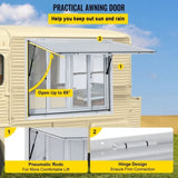 Concession Window, 91.4 x 91.4 cm Aluminum Alloy Food Truck Service Window with 4 Horizontal Sliding V952-SCFWCKYCB3636D0ENV0