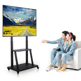 Rolling TV Stand 32-100 w/ Adjustable Mount & 2-Tier Shelf V178-66764
