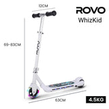 ROVO KIDS WhizKid Electric Scooter, Ages 5-11, Adjustable Height, AU Compliant, Lithium Battery, V219-TRNESCRVU1WA
