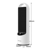 Dimplex 2kW Personal DC Ceramic Heater in Black and White DHCHR20M