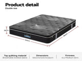 Giselle Bedding Double Mattress 35cm Euro Top with Graphene Cooling Comfort Medium Firm MATTRESS-E-ATLAS-35-D
