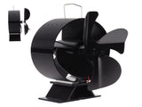 Heat Powered Stove Fan Aluminum Alloy 4 Blades Strong Wind Fireplace Fan for Home V1294-YM3113220215211-0421