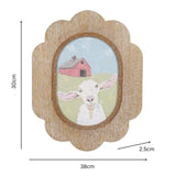 Smiling Sheep Framed Wall Art 39cm V637-91249SHP