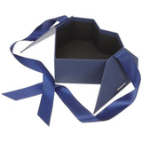 Portable Blue Heart Shaped Storage Box with Fine Finished Paper V1366-AZ2-W-19175