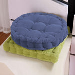 SOGA 2X Blue Round Cushion Soft Leaning Plush Backrest Throw Seat Pillow Home Office Decor ROUNDCU98X2