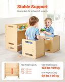 VEVOR Weaning Table and Chair Set Montessori Toddler Desk with 2 Chairs Wood V952-ETDNZY265201MXF9VV0